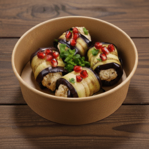 Eggplant with walnut sauce